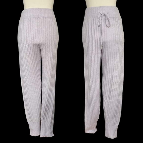 Free People Around The Clock‎ Tunic Pullover Sweater Ribbed Jogger Set In Lilac - Picture 8 of 12